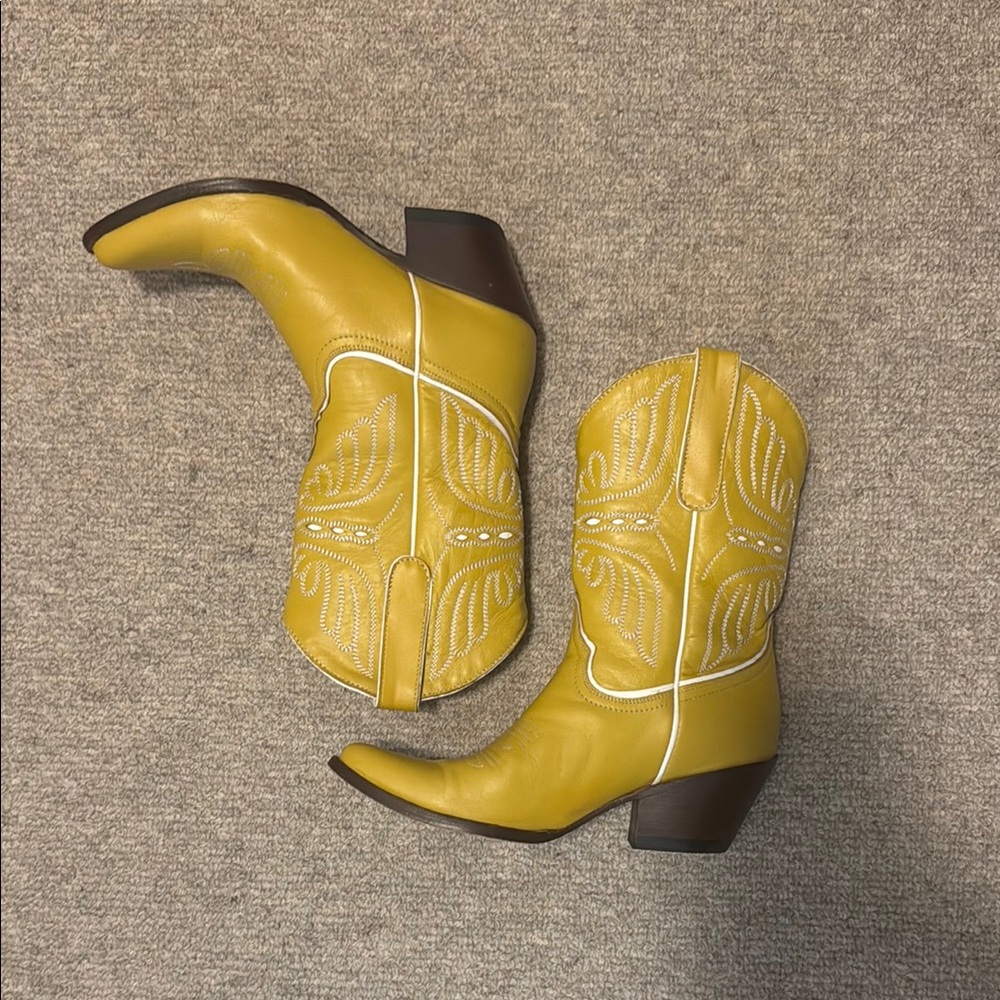 Yellow Cowboy Boots